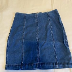 modern femme denim mini skirt free people